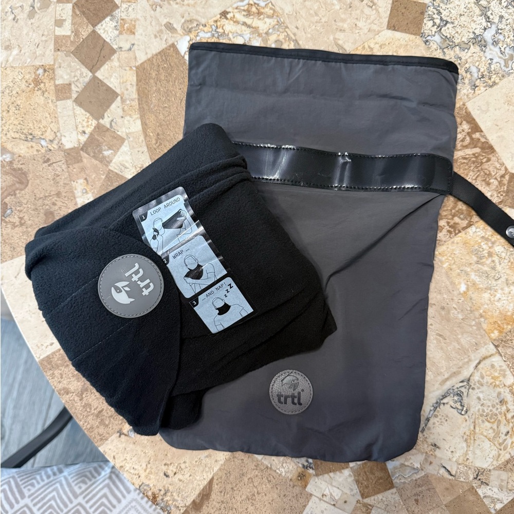TRTL Black Travel Pillow